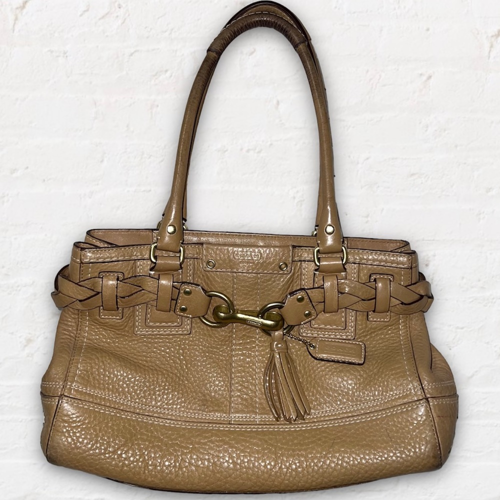 Coach Hampton Pebble Leather Purse